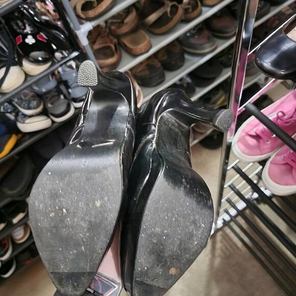 Vintage 90s Morbid Threads Goth High Heel Platform Dancer Boots - 9 - Picture 9 of 9